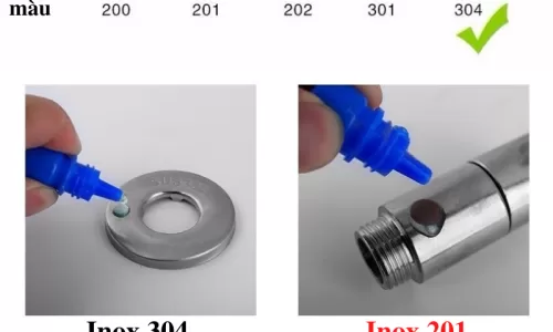  Phân biệt Inox 304 và 201