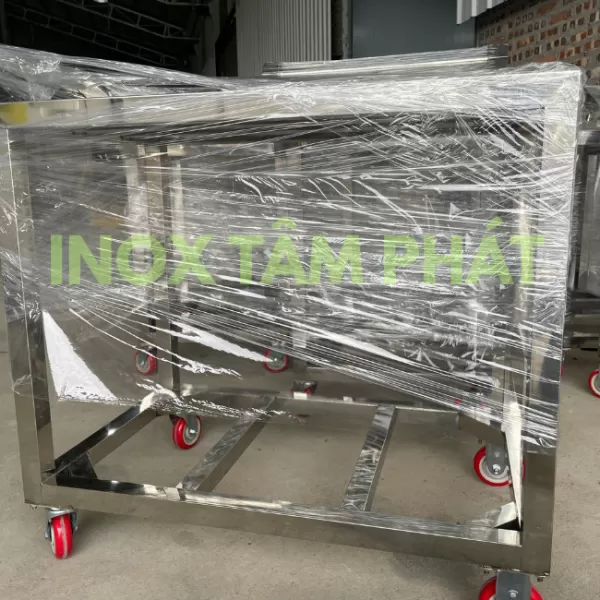Gia Công Xe Đẩy Inox 304 Tải Trọng 500Kg Tại Bắc Giang, Bắc Ninh
