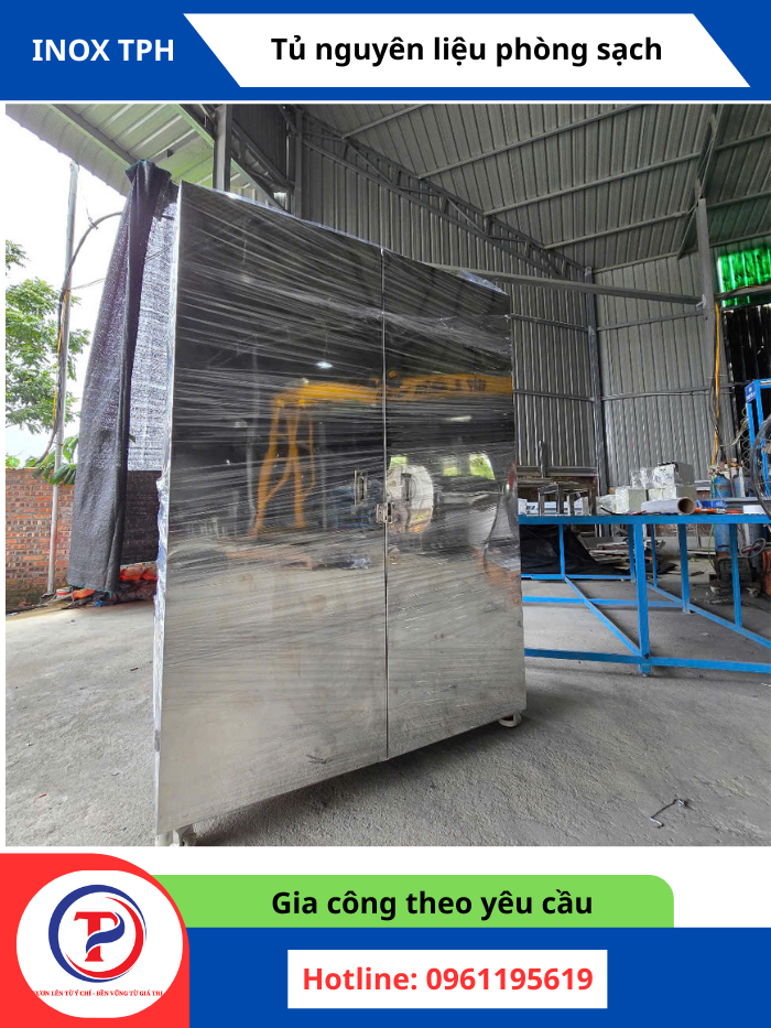 Tủ Inox Phòng Sạch Inox 304 | Gia công theo yêu cầu tại KCN Phú Hà