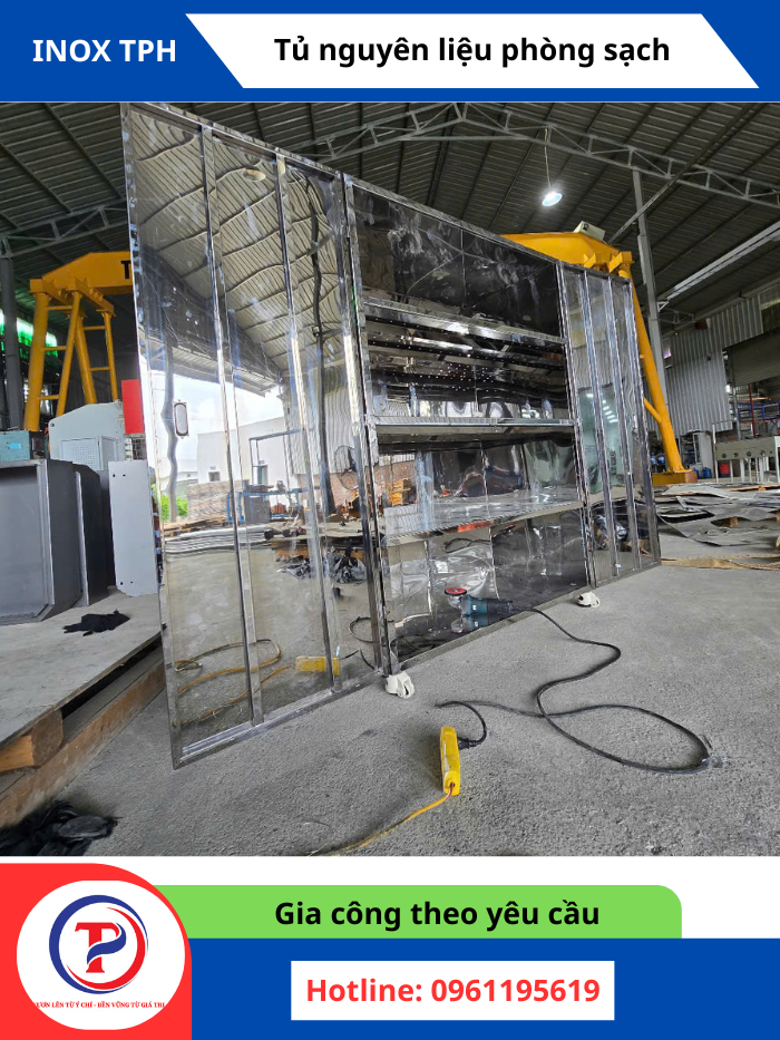 Tủ Inox Phòng Sạch Inox 304 | Gia công theo yêu cầu tại KCN Phú Hà