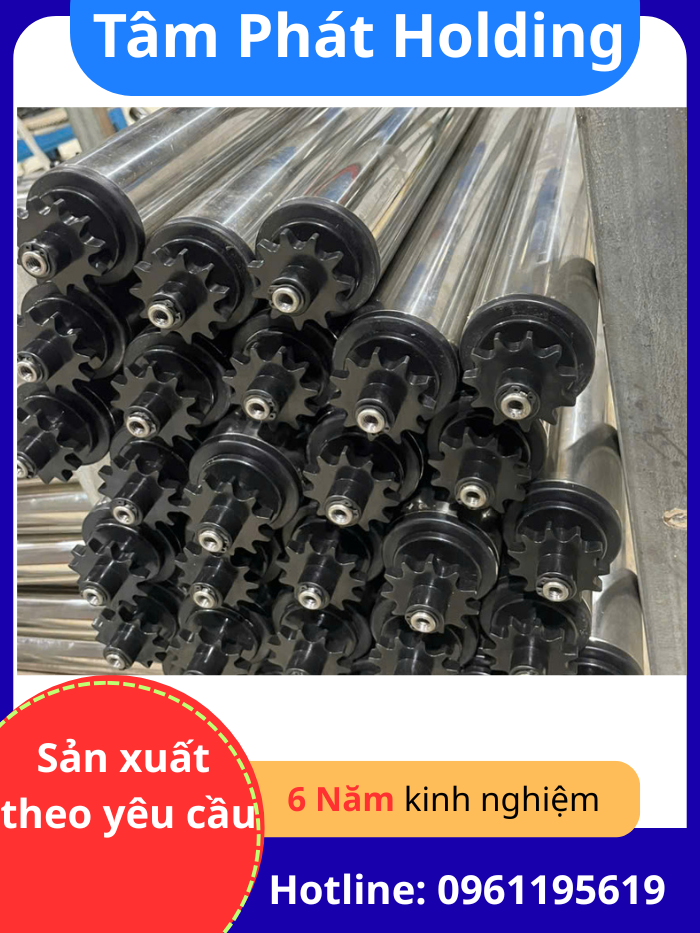 Con Lăn Inox Công Nghiệp Inox 304 | Gia Công Theo Yêu Cầu Tại Phú Thọ