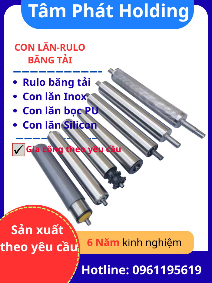 Con lăn dây chuyền gạch men | Vĩnh Phúc | Phú Thọ