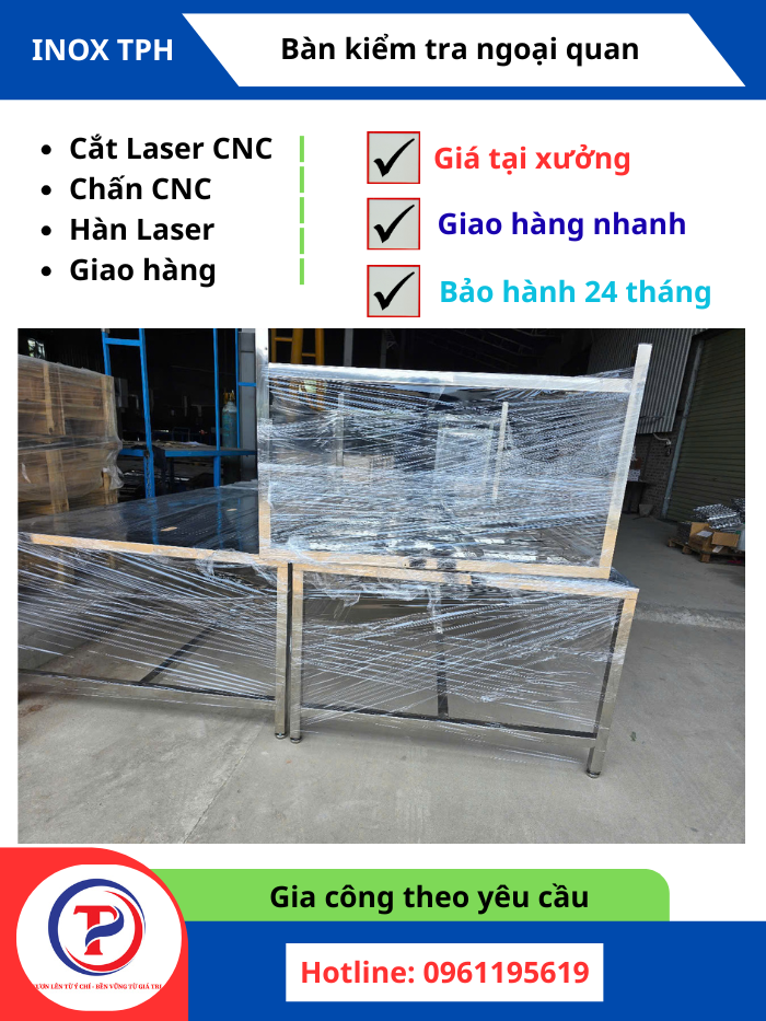 Bàn Ngoại Quan Inox Tại Vĩnh Phúc, Phú Thọ | Gia Công Theo Yêu Cầu