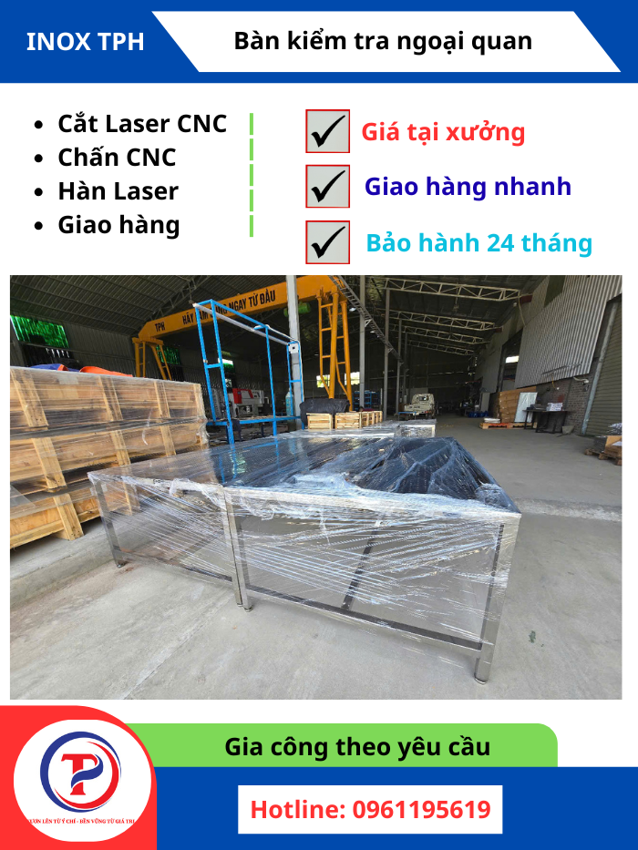 Bàn Ngoại Quan Inox Tại Vĩnh Phúc, Phú Thọ | Gia Công Theo Yêu Cầu