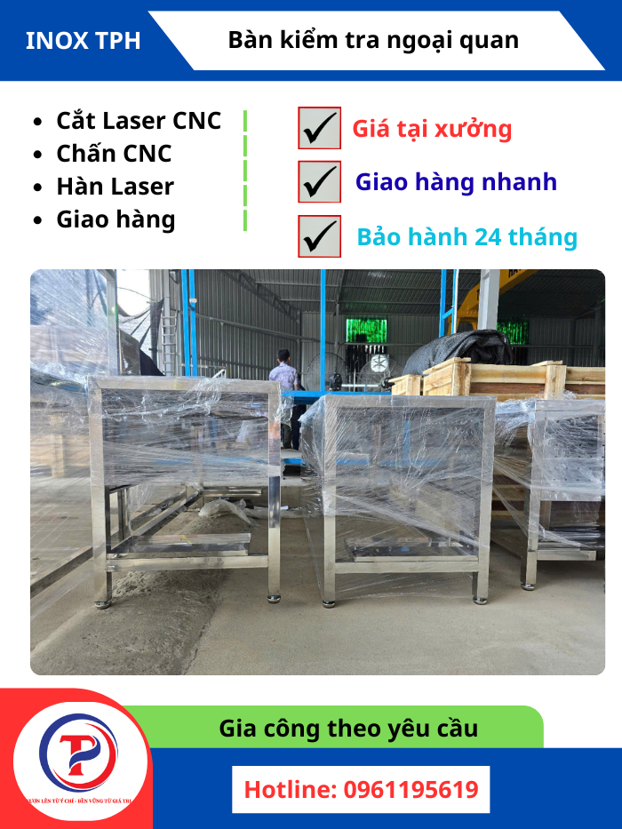 Bàn Ngoại Quan Inox Tại Vĩnh Phúc, Phú Thọ | Gia Công Theo Yêu Cầu