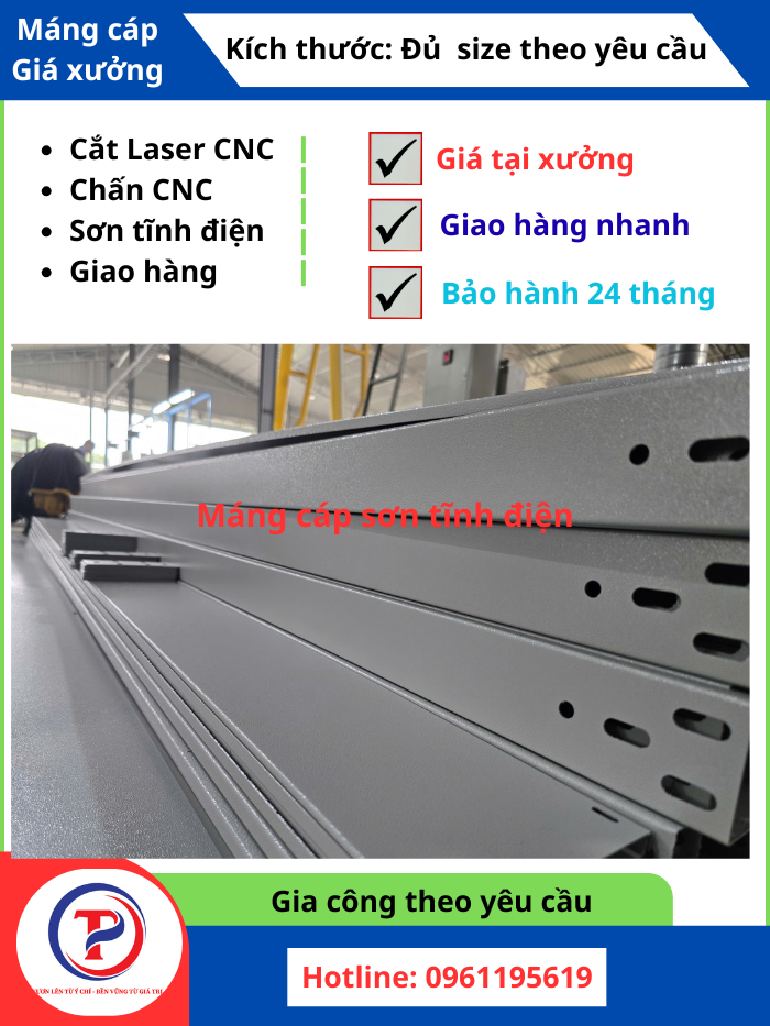 Máng cáp điện cho nhà xưởng