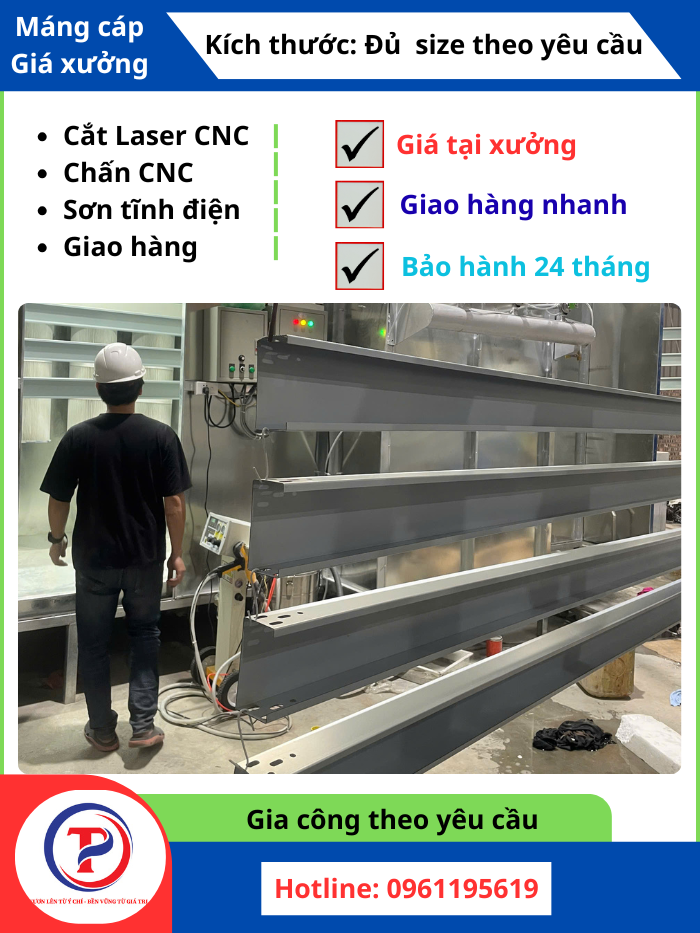 Máng cáp điện cho nhà xưởng
