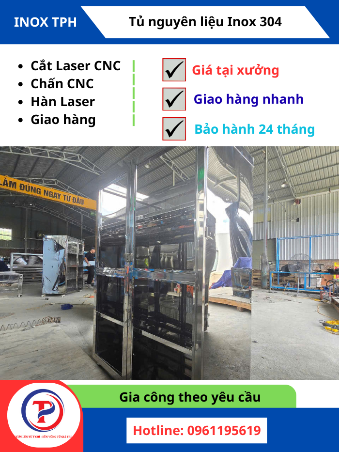 Mua Tủ Nguyên Liệu Inox 304 Ở Đâu Uy Tín, Giá Tại Xưởng?