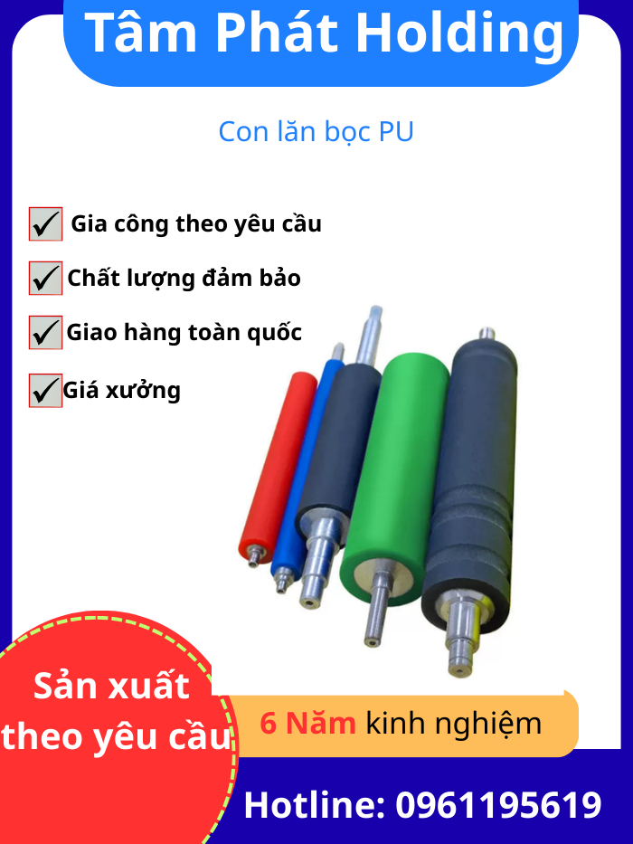 Con lăn Silicon | Gia công con Lăn Silicon, PVC, PU, Cao Su