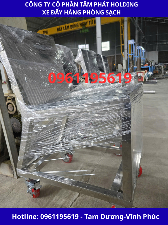 Xe Đẩy Hàng Inox Phòng Sạch